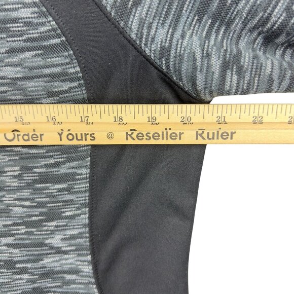 Tek Gear Fleece Jacket Men XL Heather Gray Athletic Full-Zip Long Sleeve Stretch - Picture 9 of 11